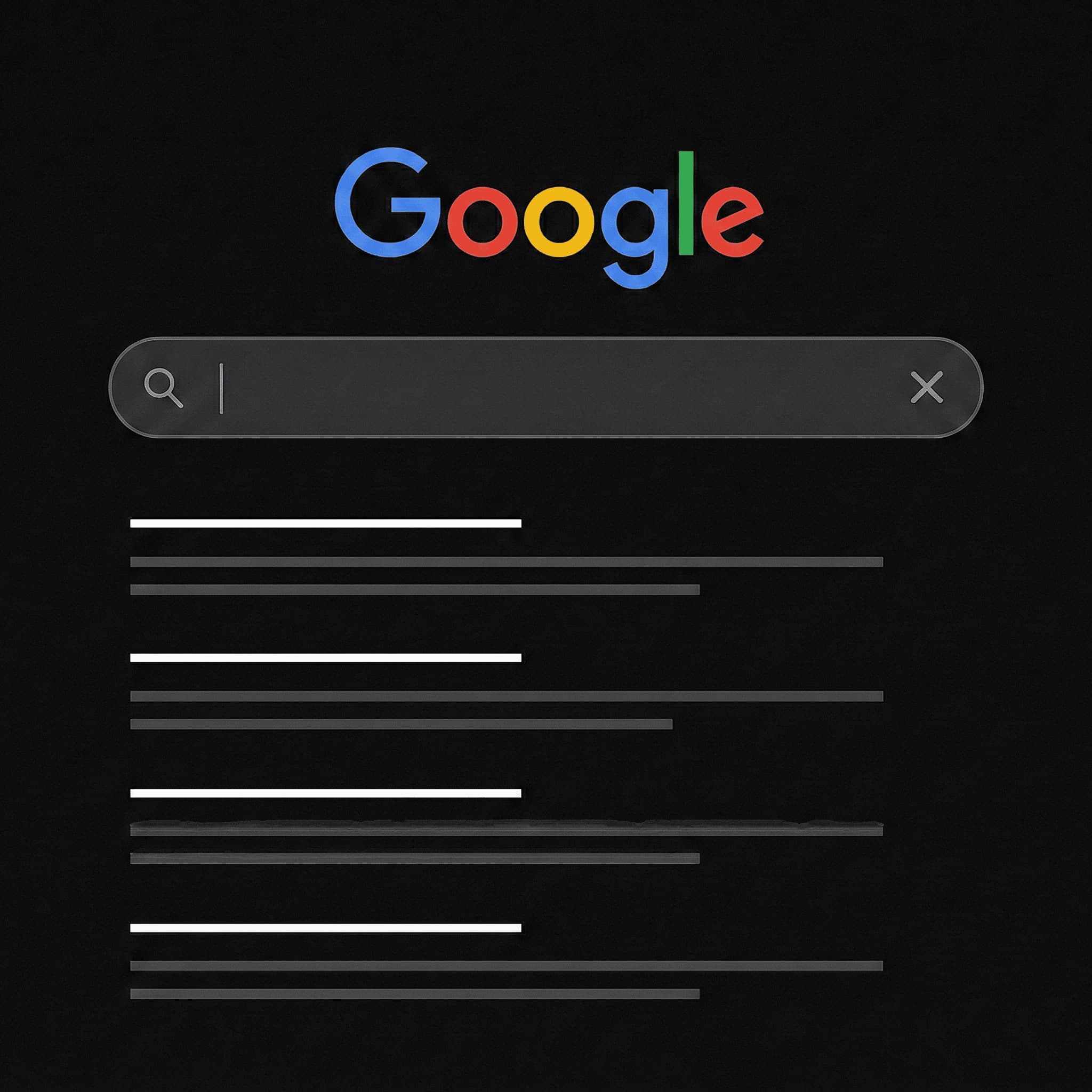 SEO Tradicional - Resultados de búsqueda en lista